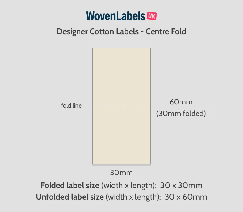 Center Fold Cotton Labels - Image 13