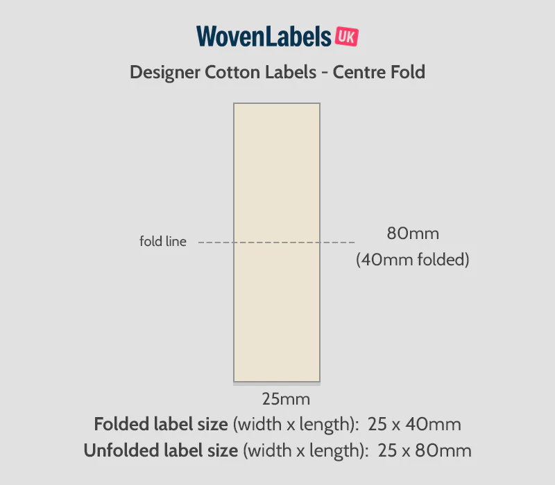 Center Fold Cotton Labels - Image 15