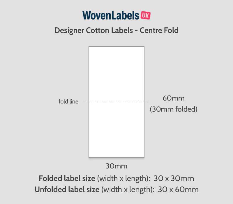 Center Fold Cotton Labels - Image 7