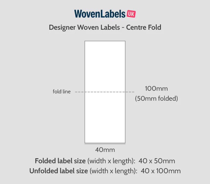 Centre Fold Woven Labels - Image 8
