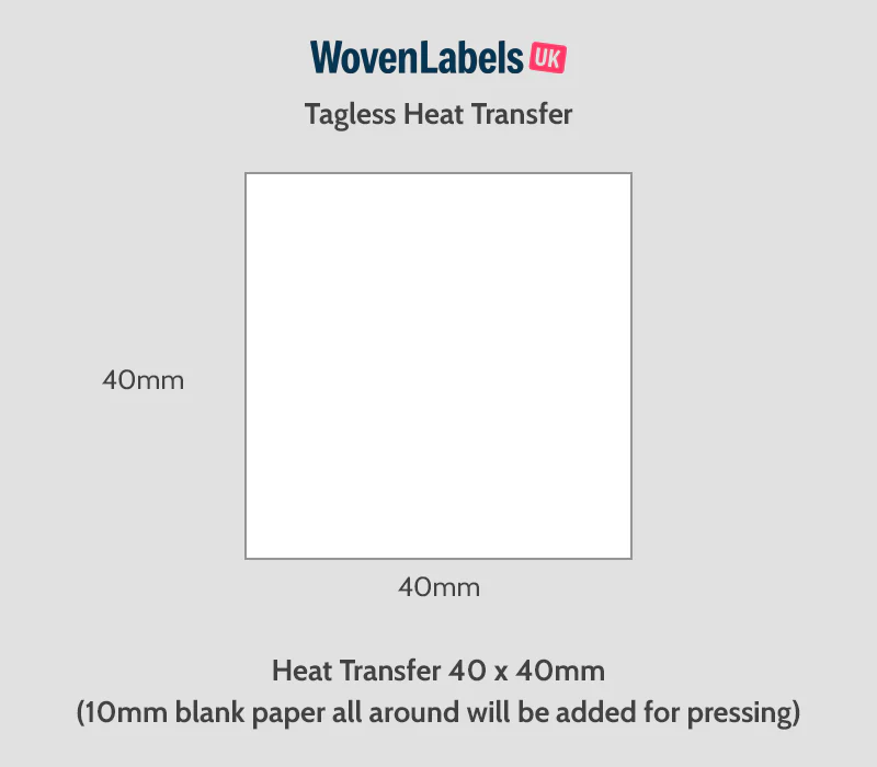 Custom Tagless Heat Transfer DTF Labels - Image 4