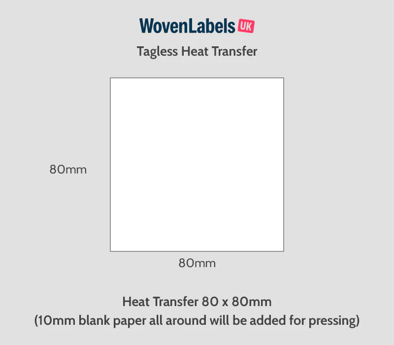 Custom Tagless Heat Transfer DTF Labels - Image 8