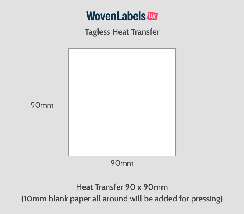 Custom Tagless Heat Transfer DTF Labels - Image 9