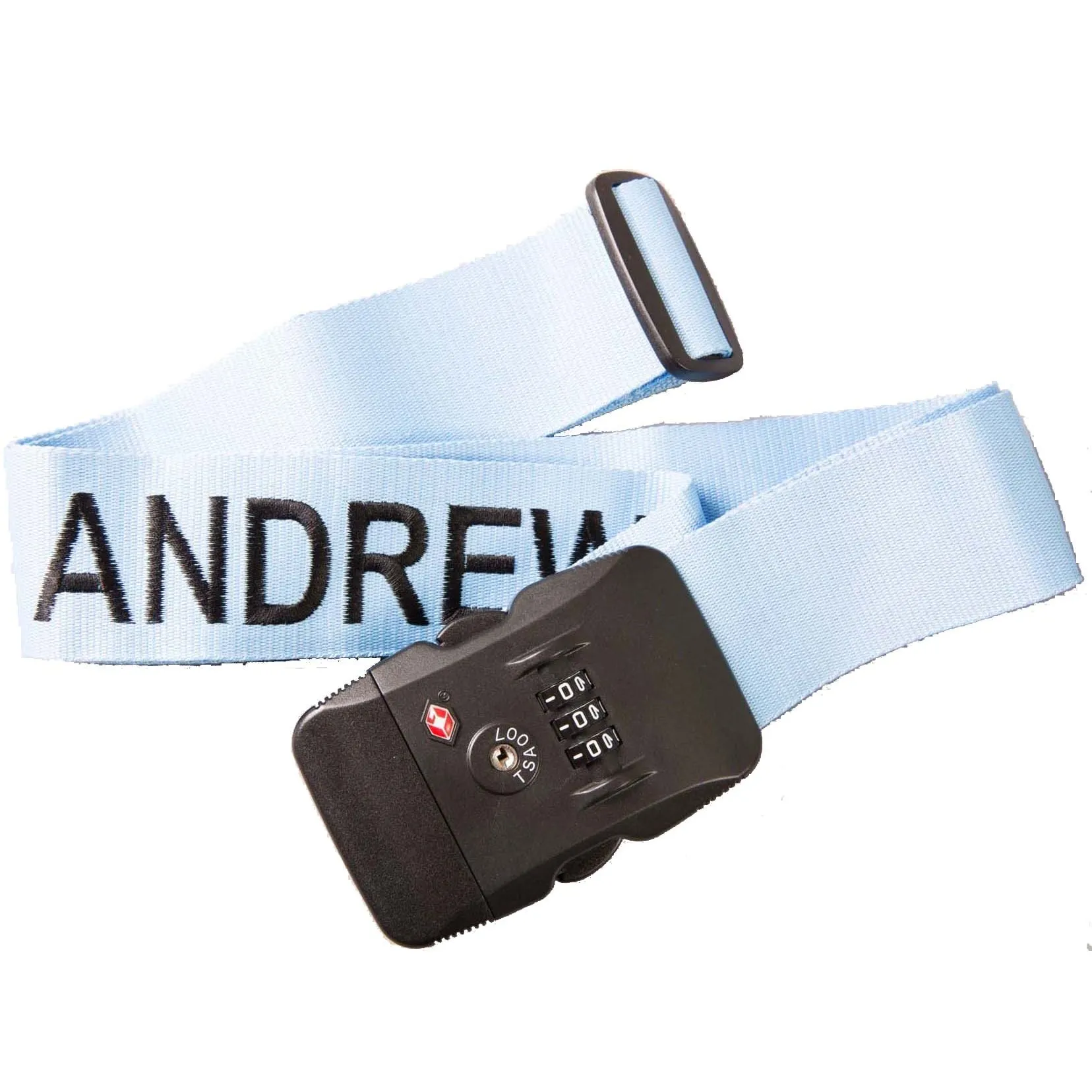 Embroidered TSA Approved Luggage Strap - Image 2