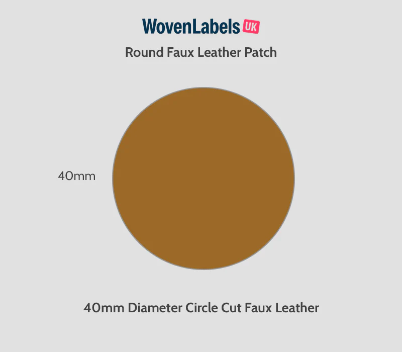 Round Faux Leather Patches - Image 11