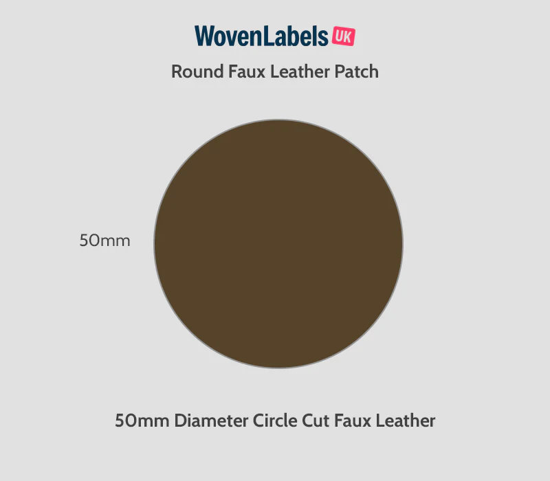 Round Faux Leather Patches - Image 17