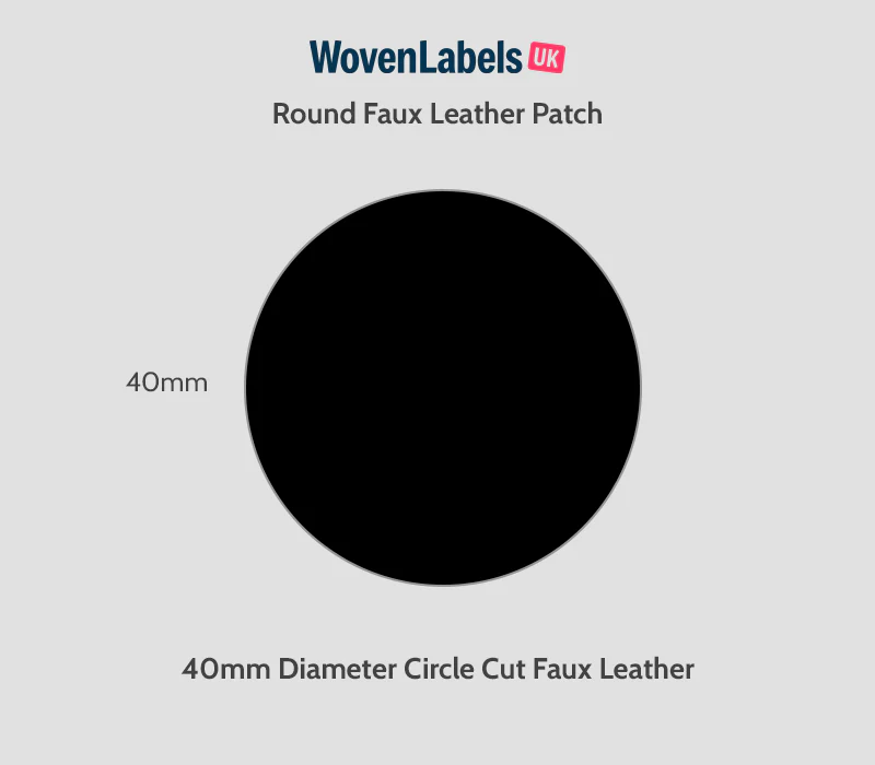 Round Faux Leather Patches - Image 21