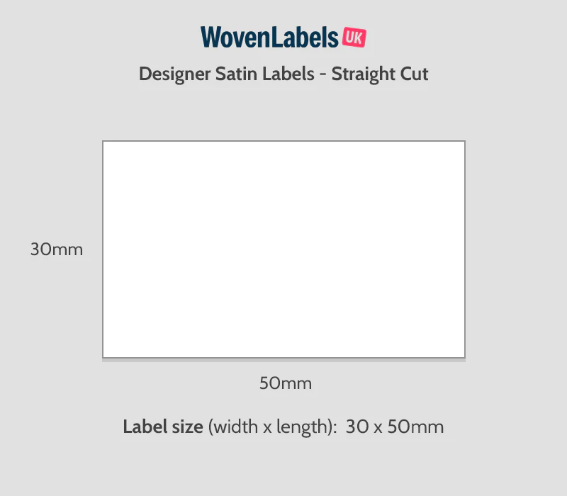Straight Cut Printed Satin Labels - Image 9